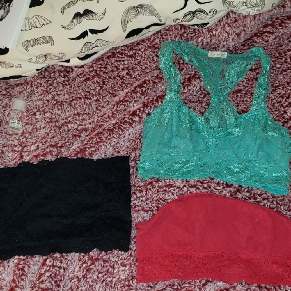 3 for $15 lace bandeau/bralette